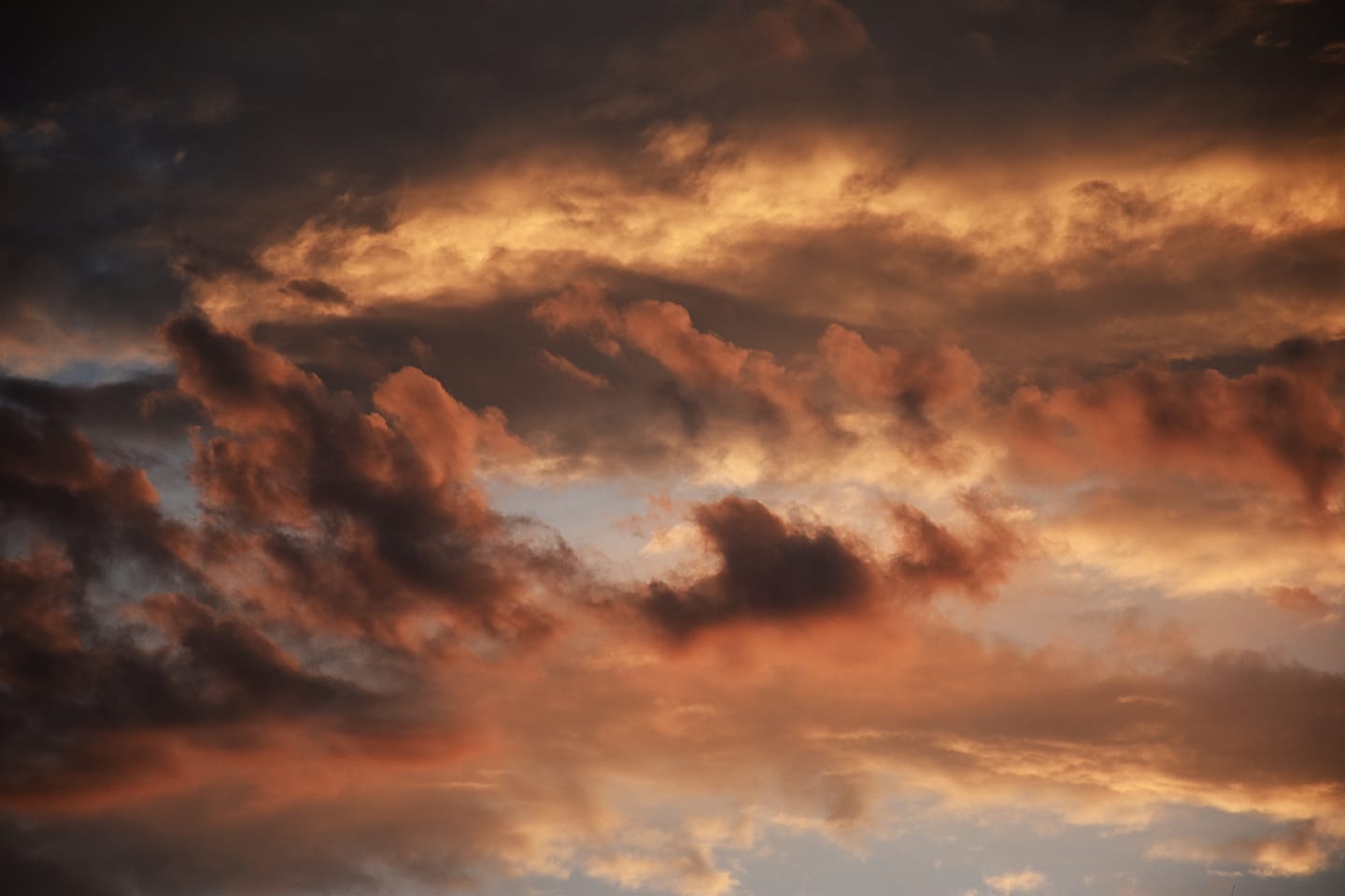 Photograph of floating clouds